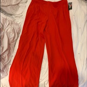 Dkny NEW with Tag wide leg pants red